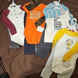 Carter's Baby Outfit Set with Orange, Yellow, and Blue